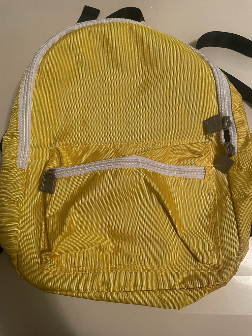 FILS Yellow Men's Backpack with White Zippers